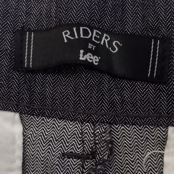Riders By Lee Herringbone Gray Straight Leg Pants -#1776+ - Picture 3 of 12